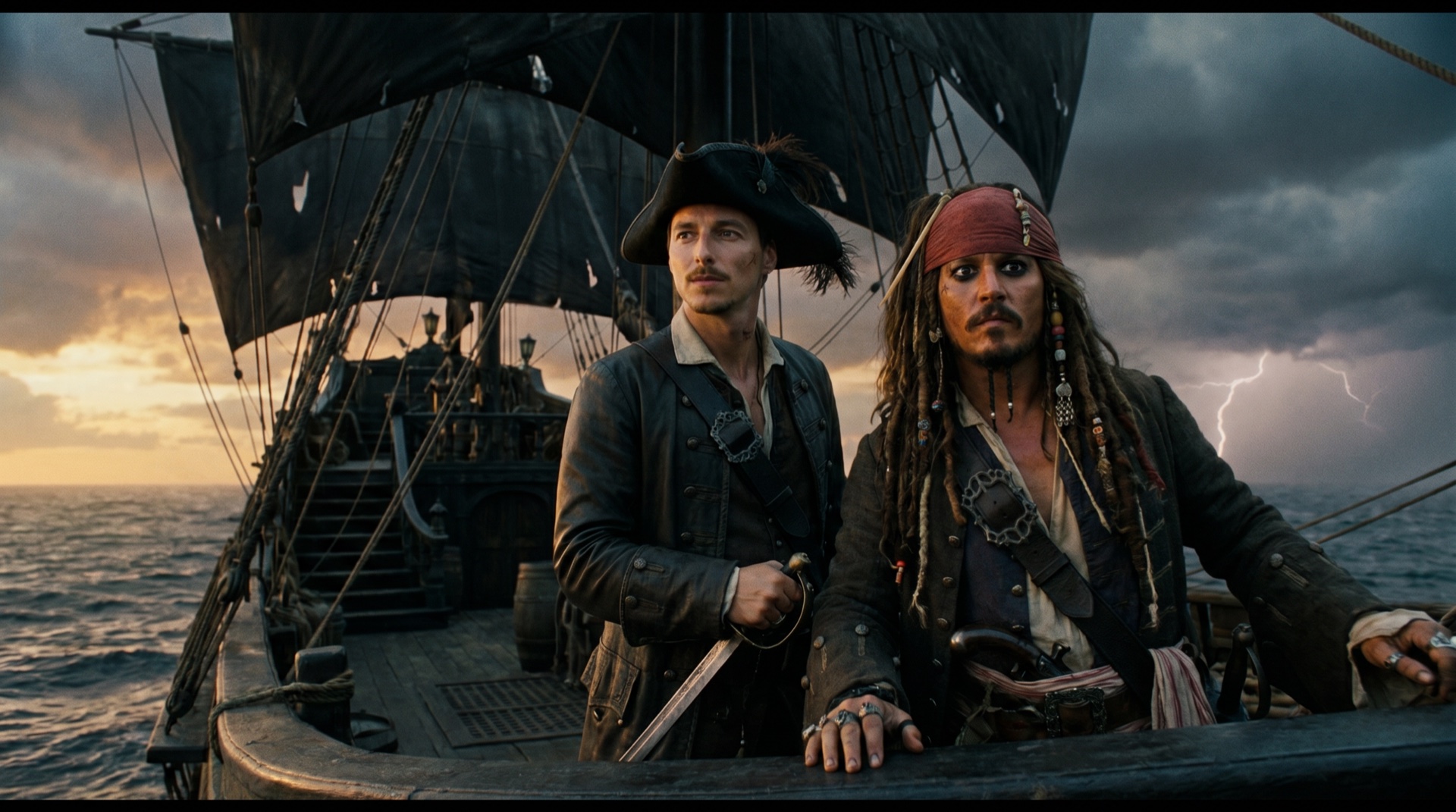 Christian als Pirat auf der Black Pearl